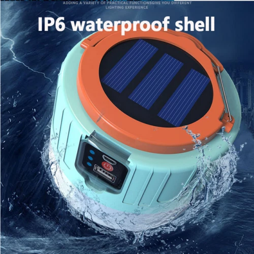 300W Solarleuchte Outdoor Camping Lampe Aufladbar Laterne Akku Zelt Licht USB - Bild 19 von 19