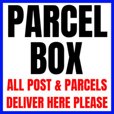 ALL POST and PARCELS DELIVER HERE,PARCEL BOX STICKERS Durable and sticky UK