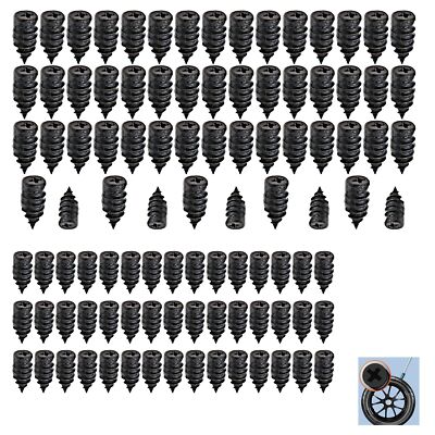 100 Pcs Rubber Tire Nail Repair Kit Screw In Tire Plugs for Car Truck SUV Van