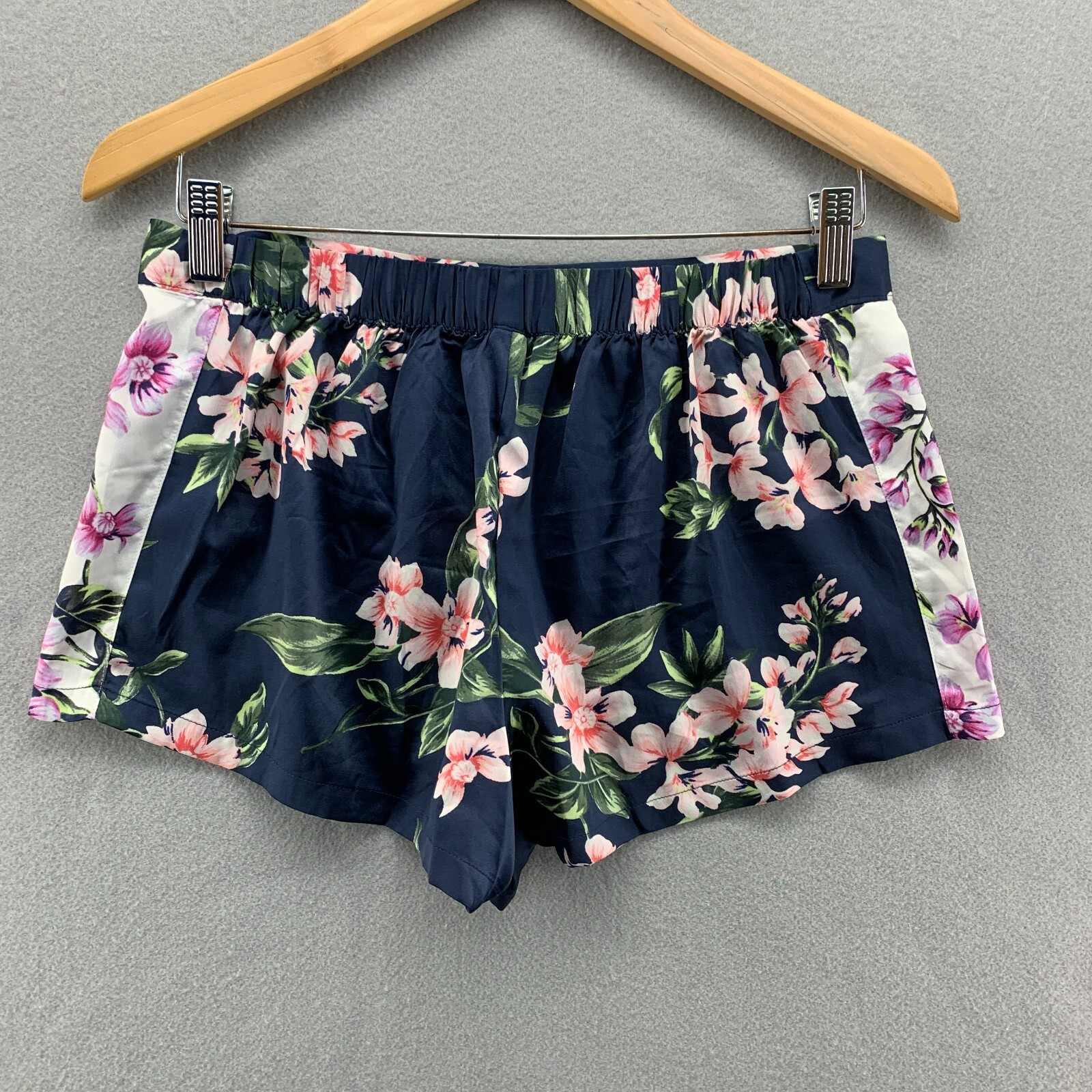 Victoria's Secret Satin Sleep Shorts Womens Small Flo… Gem