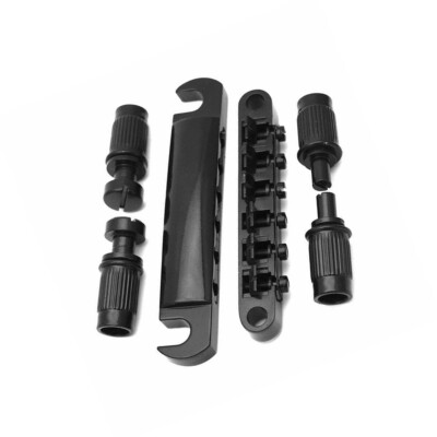 Black Tune-O-Matic Style Guitar Bridge Tailpiece Sets for Les Paul SG ES Replace