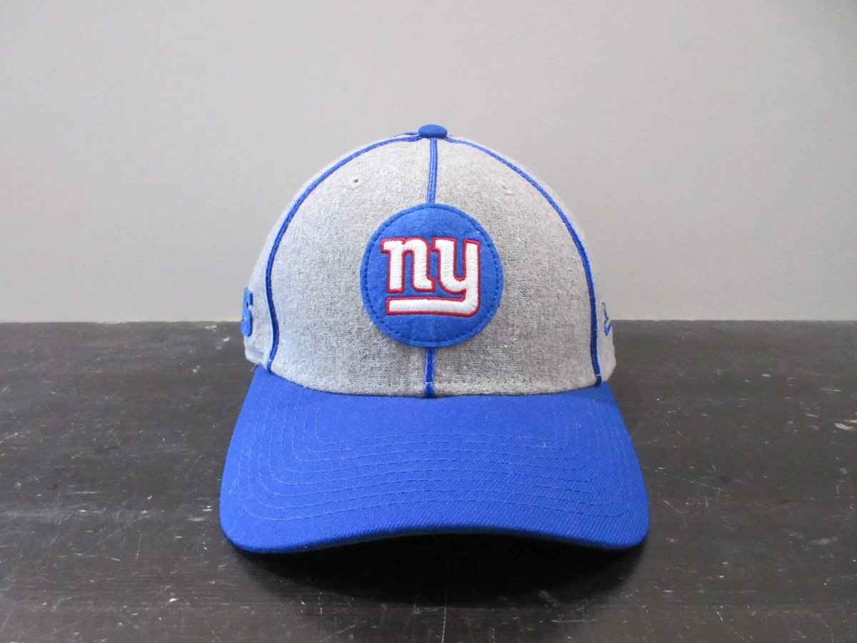 New York Giants Hat Cap Fitted Adult Medium Gray Blue NFL Football New Era  Mens