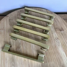 6 Pack Cosmas Cabinet Hardware Brushed Antique Brass Handle Pull #702-3.5BAB