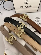 Ladies' Double C Belt Smooth Buckle Belt Fashionable and Versatile