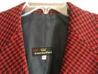 Vintage MCM 60s/70s ultra-loungey electric red & navy checked blazer, men's 41 — photo 2