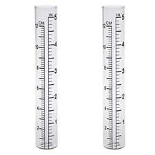 5" Rain Gauge Replacement Tube Glass for Outdoor Garden Yard Home, Best 1/2 Pcs
