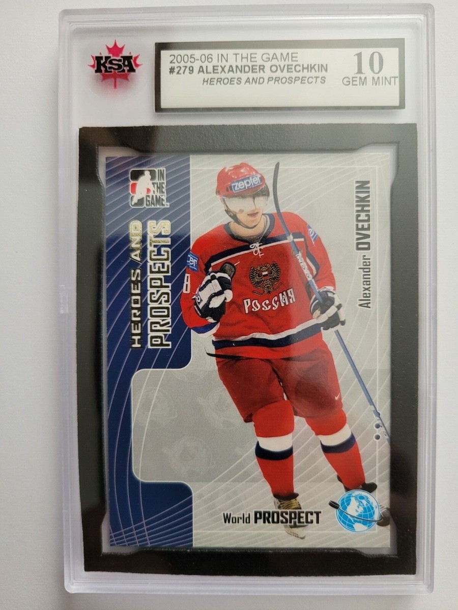 Alex Ovechkin 2005-06 Heroes and Prospects Rookie Hockey Card KSA Graded  10!!!!