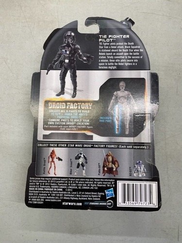 Figura Piloto de Star Wars Legacy Collection Droid Factory: Tie Fighter (Nueva/Sellada) - Imagen 2 de 2