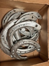 5 St&uuml;ck Feuerverzinkte original getragene Hufeisen verzinkt Gl&uuml;cksbringer