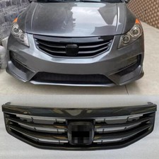 Us- Carbon Fiber Pattern Black Grill Upper Grille Abs For 2011 2012 Honda Accord Us- Carbon Fiber Pattern Black Grill Upper Grille Abs For 2011 2012 Honda Accord