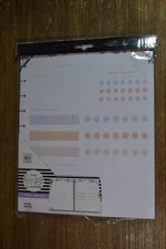 Happy Planner Classic Fill Paper Wellness Habit Tracker Refill Sheets