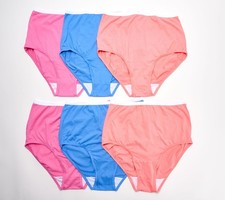 Maya J Women's Panties Sz 6 Breezies Original Cotton Brief Multi-colored A632206