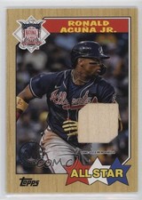 2022 Series 2 1987 Topps Baseball All-Star Relics Ronald Acuna Jr Acuña 1bl9
