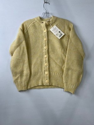 SEZANE Othello Baby Alpaca Cardigan Women's Size XS Pale Yellow
