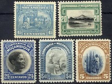 Mozambique Company 1925 Native Life & Culture MH (SC# 155, 158-159. 161-162)