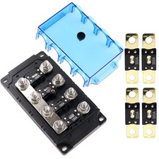 4 Way AMG Mega Fuse Holder Kit Includes 4 PCS 100A 4 PCS 400A ANM Car