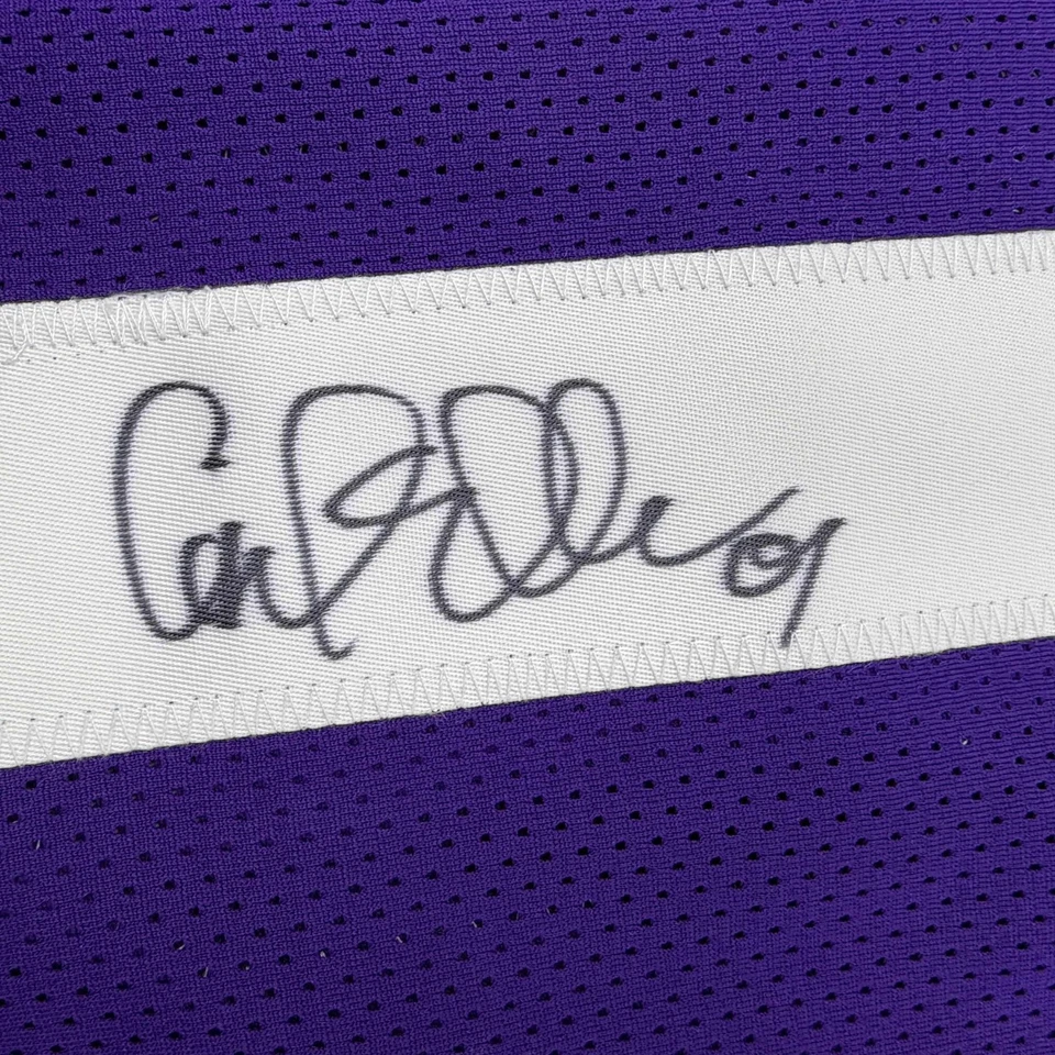 Autographed/Signed Carl Eller Minnesota Purple Football Jersey JSA COA - Image 3 of 4