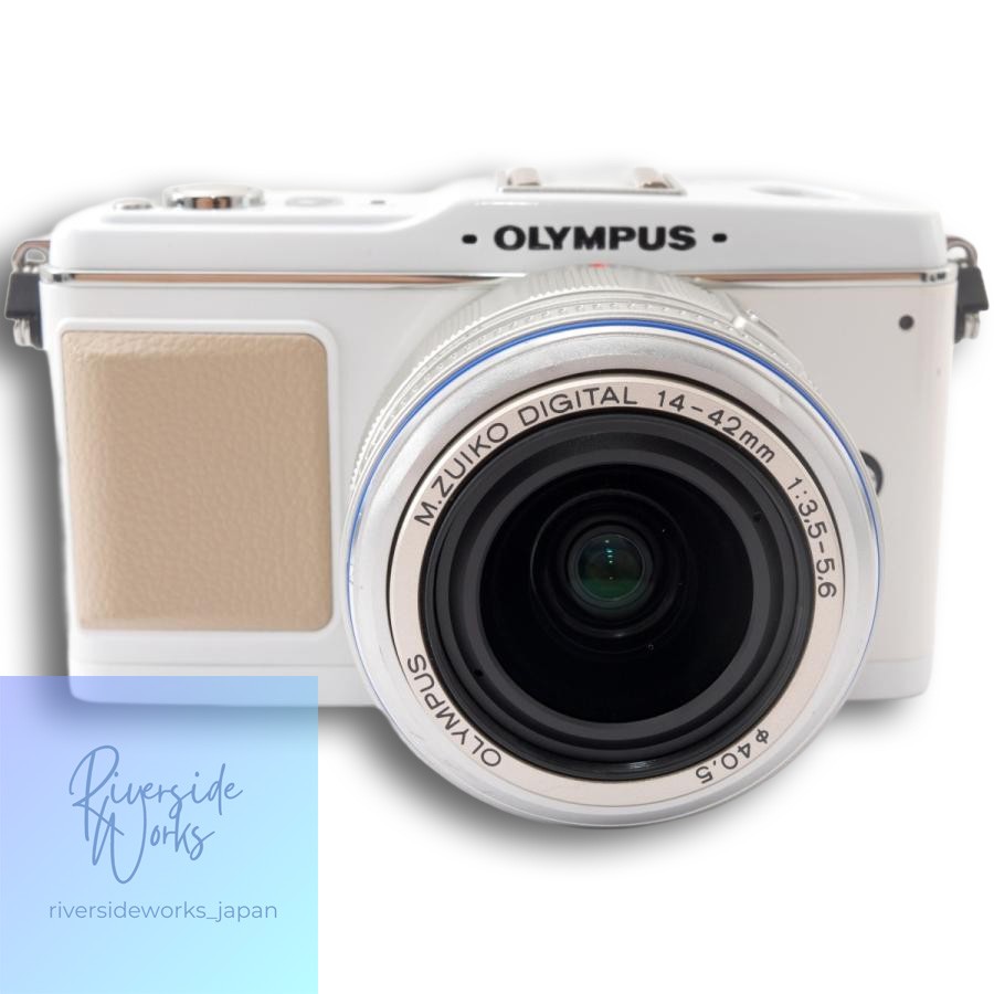 Olympus PEN E-P1 Mirrorless Camera Kit White Used Wi-Fi SD Card JP