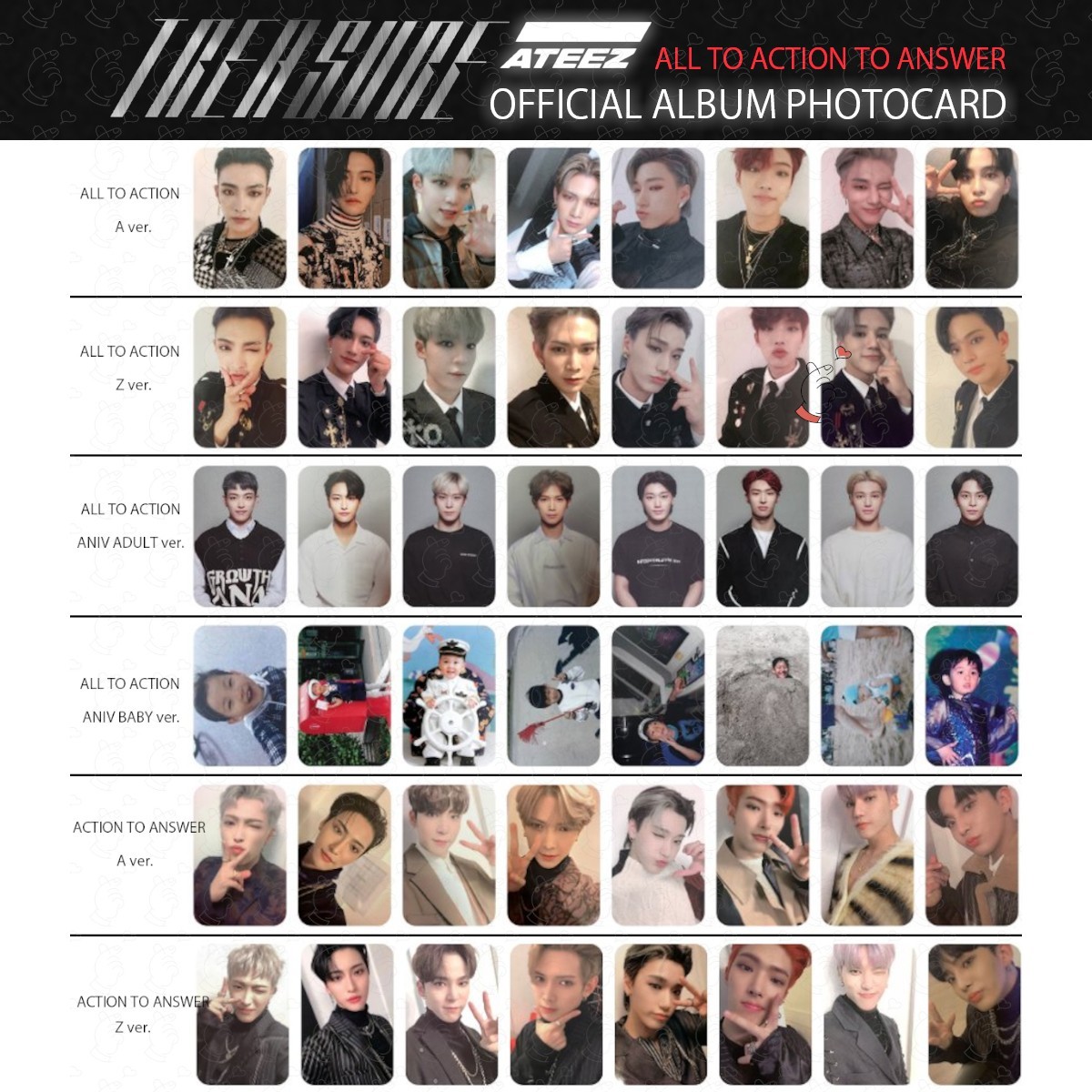 ATEEZ treasure all to action トレカ アルバムcd Treasure Ep.Fin: All To Action (Cover May Vary): ATEEEZ: Amazon.ca