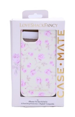 LoveShackFancy Case-Mate Ribbon Rosa Flora iPhone 17e/16e/15/14/13