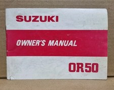 Vintage Suzuki Owners Manual 1980 OR50 Printed In Japan