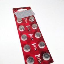 10pk. Button-Cell Alkaline 1.5V Batteries AG13, LR44, 357 by Loopacell 001-7146