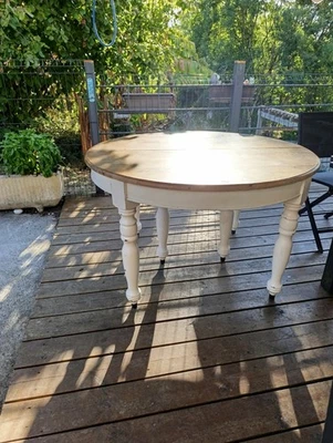 Table ronde extensible campagne, acheter à la maison du monde - Photo 1/4