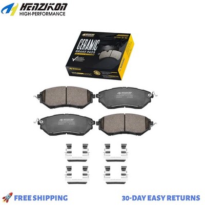 Front Ceramic Brake Pads w/Hardware for 2015 2016 2017 - 2021 Subaru WRX 2.0L