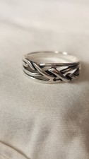 925 Sterling Silver Band Size 8.5 Stamped And Marked