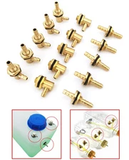 5PCS Fuel Nipple Tank Filler Oil Nozzle Inlet Outlet Copper fr RC Cars Airplanes