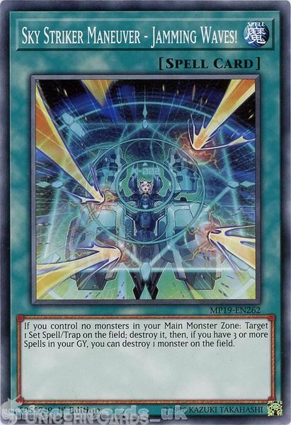 MP19-EN262 Sky Striker Maneuver - Jamming Waves! Common 1st Edition Mint YuGiOh
