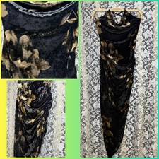 Sexy velvet bodycon dress floral print side ruching high slit adjustable straps