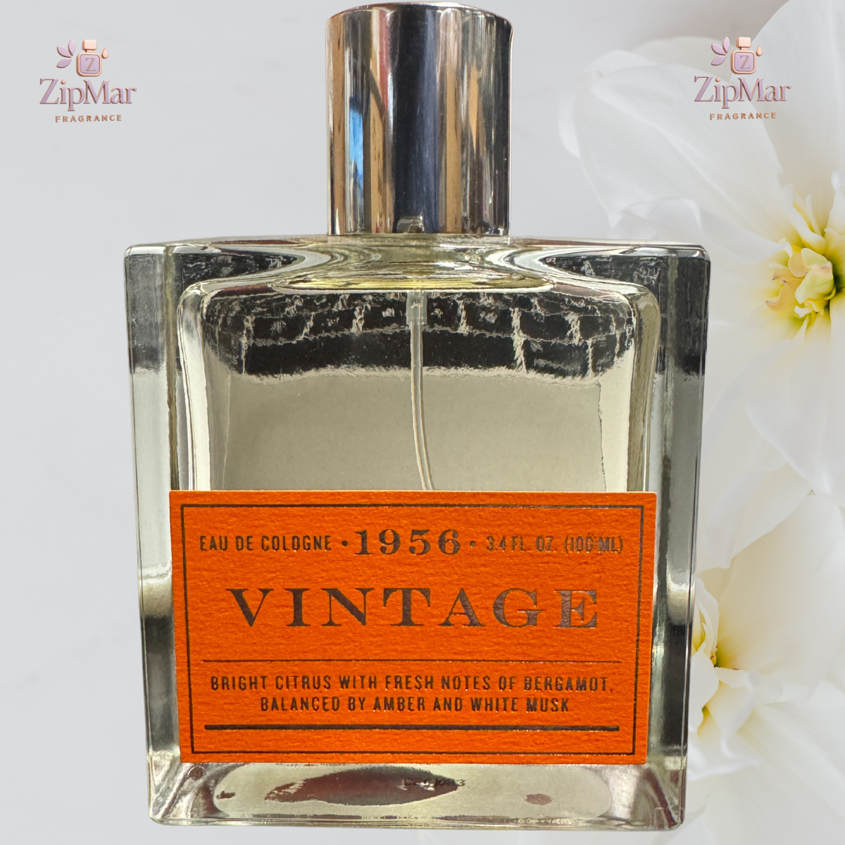 Tru Fragrance Vintage 1956 Eau de Cologne 3.4oz 100 ml Bergamot