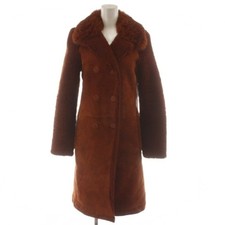Balenciaga Mouton Coat Long Length Outerwear 36 Brown 277563 AN84 Used 08733e2c2