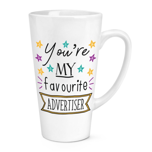 You're Mein Favorit Advertiser Stars 483Ml Groß Latte Becher Tasse - Lustig Groß-image