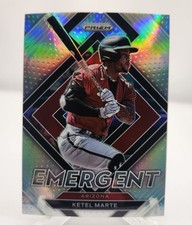 2022 Prizm Ketel Marte Emergent Silver Prizm #E-13 Arizona Diamondbacks