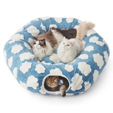 Lesure Donut Cute Jacquard Large Cat Tunnel Bed Kitten Toys for Dog Bunny