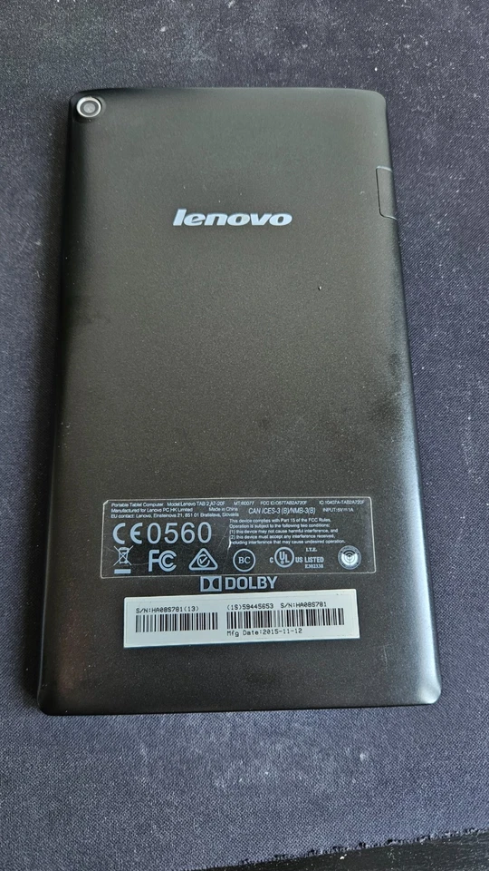 Lenovo TAB 2 A7-20F 8GB, WLAN, Display 7", Schwarz, gebraucht, Foto 2 von 2
