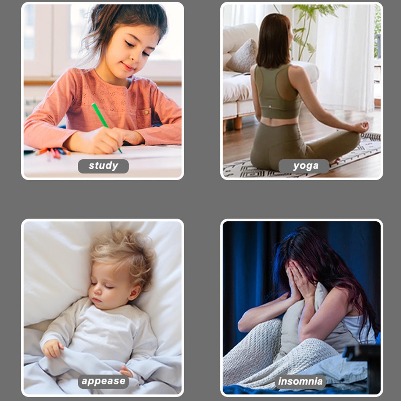 20 Sounds White Noise Machine Natural Rain Sound Therapy Sleeping Aid w/ Timer