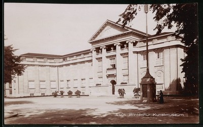 Fotografie Frei & Co. St. Gallen, Ansicht Winterthur, Kunstmuseum mit Vorplatz 