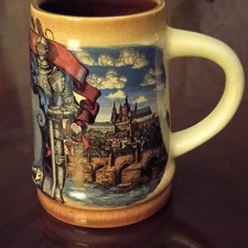 Praha Prague Souvenir Ceramic Mug 0.5 L Paint...