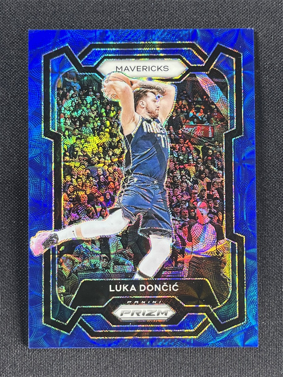 2023-24 Panini Prizm Basketball Luka Doncic #110 Blue Choice Prizm Mavericks /49