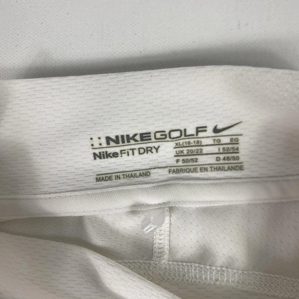 Camisa de golf Nike para mujer XL blanca Nike calce cuello falso seco manga larga Foto 4 de 4