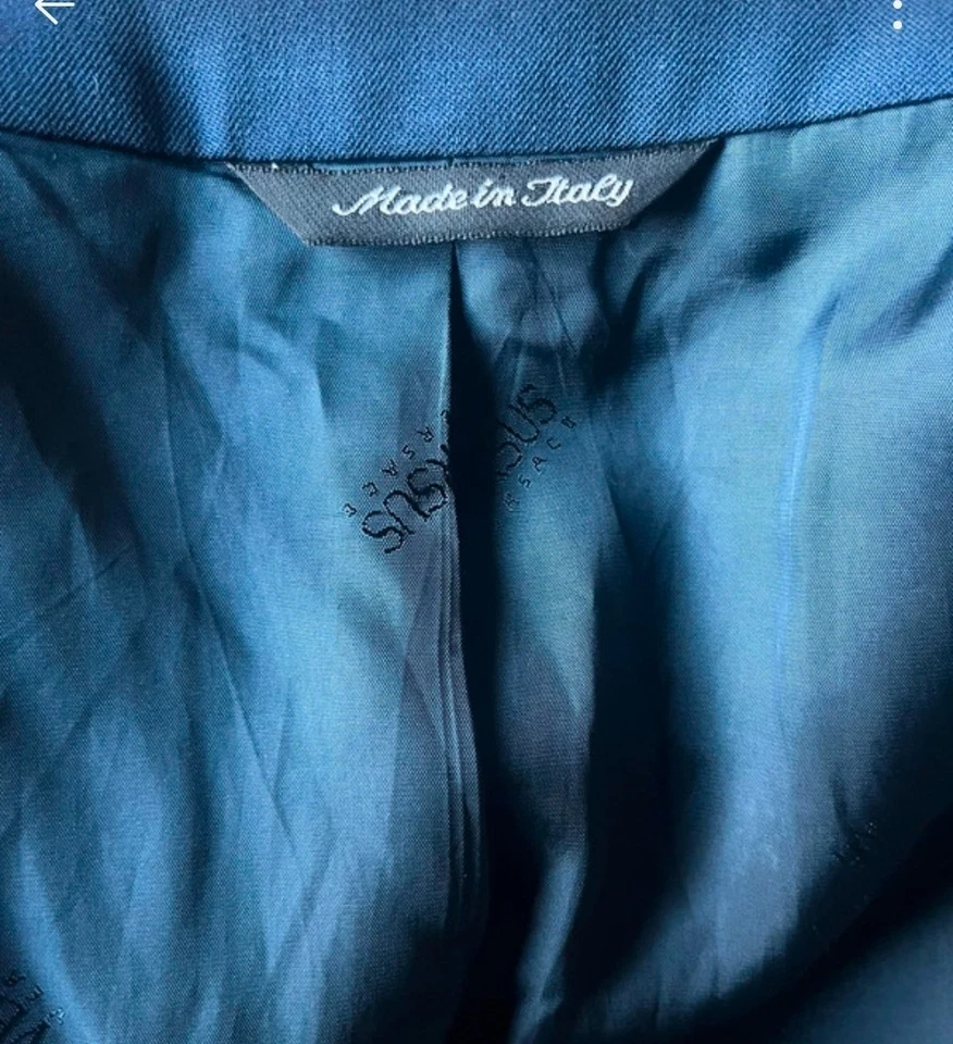blazer homme versace bleu marine taille M - Photo 3/4