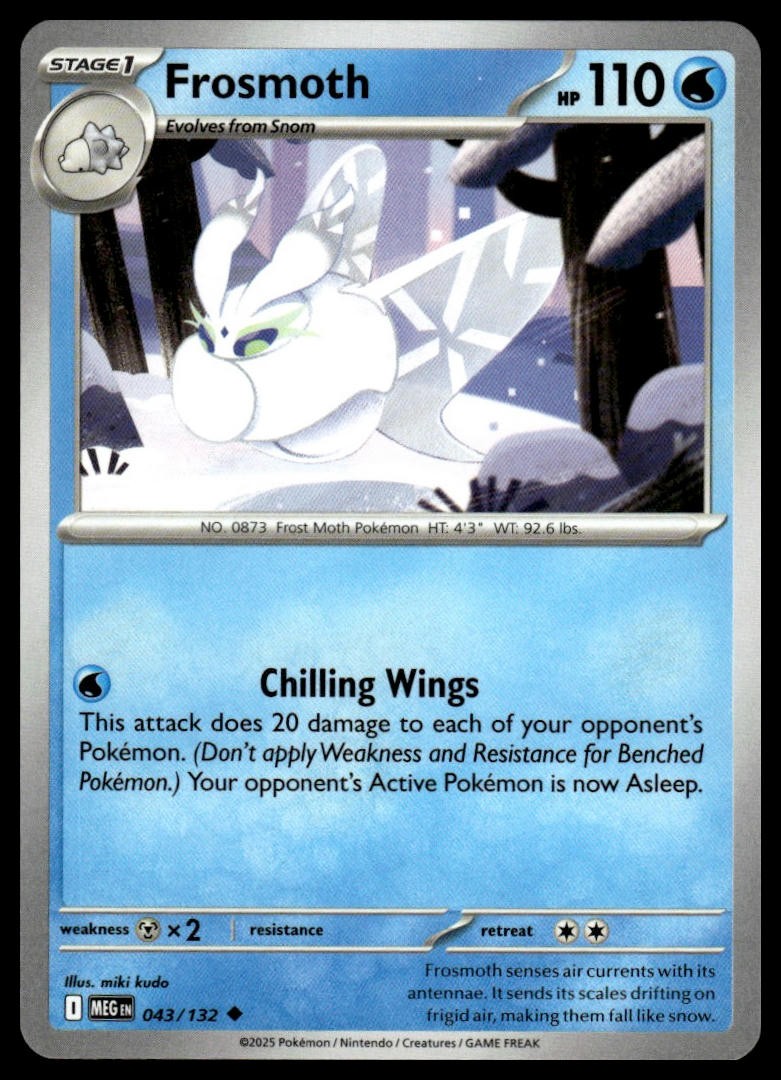 Frosmoth ME01: Mega Evolution 043/132 Normal NM