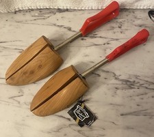 FLORSHEIM TRAVEL TREEL SHOE KEEPER STRETCHER 5 RED HANDLE CEDAR WOOD