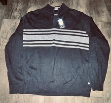 Chaps New W/Tags Navy Blue 1/4 Zip Sweater Men  s XL