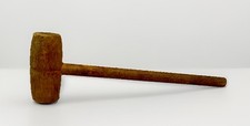 Vintage Wooden Hammer Mallet Primitive Tool 6” Collectible Woodworking