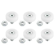 6 Pack 19mm Drawer Rollers Plastic Drawer Pulley For REPLACING Small Pulley