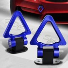 Voiture SUV universel bleu triangle piste style course crochet de remorquage look décoration JDM